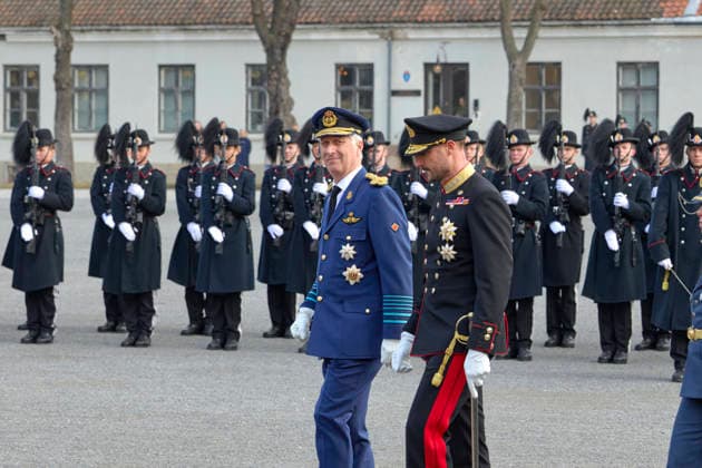State Visit Of The King And Queen Of Belgium To Norway - Day 1 Official visit of the king Philippe and the queen Mathilde in Norway, arrival of TTMM and welcome King Harald, Queen Sonja and HRH Crown Princess Mette-Marit in the castle of Oslo. The Princess was inside the castle for the ceremony of gift of presents, on March, 2026, in Oslo, Norway. Photo by Olivier Polet ABACAPRESS.COM Oslo Norway  Copyright: xPoletxOlivier ABACAx