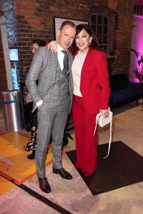 Michael Zechbauer and Alice Brauner at the presentation of the German Audio Film Award on 24 03 2026 at the Colosseum Filmtheater in Berlin Presentation of the 24 German Audio Film Award in Berlin