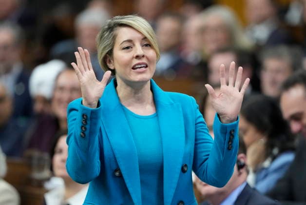 March 25, 2026, Ottawa, On, Canada: Industry Minister Melanie Joly rises during Question Period on Parliament Hill in Ottawa, Tuesday, March 24, 2026. Ottawa Canada  - ZUMAc35_ 20260325_zaf_c35_005 Copyright: xAdrianxWyldx