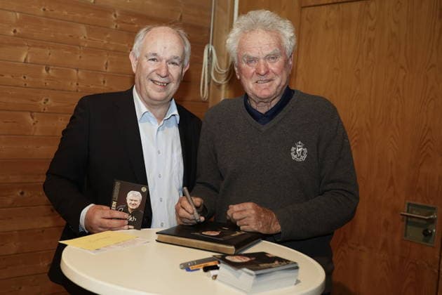 Sepp Maier on tour Klaus Hacker, Mayor of Röthenbach, and Sepp Maier at the Sepp Maier Live Tour 2026 in the Karl Diehl Halle Röthenbach an der Pegnitz, 23 03 2026 Röthenbach Nürnberger Land Karl Diehl Halle Bayern D Copyright: xAgenturxWehnert R.Zichyx