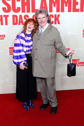 Laura Thomas and Hape Kerkeling at the Horst Schlaemmer sucht das Glueck cinema premiere at Cinemaxx Dammtor on 24 3 2026 in Berlin Horst Schlaemmer sucht das Glueck cinema premiere in Hamburg