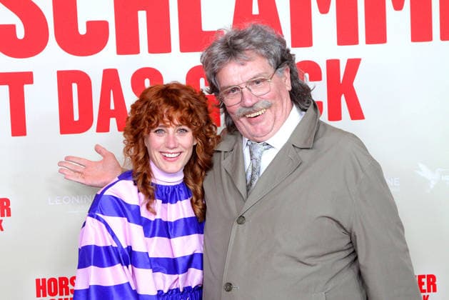 Laura Thomas and Hape Kerkeling at the Horst Schlaemmer sucht das Glueck cinema premiere at Cinemaxx Dammtor on 24 3 2026 in Berlin Horst Schlaemmer sucht das Glueck cinema premiere in Hamburg