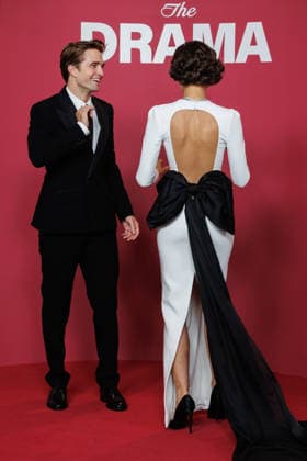 The Drama premiere at Pathe Palace theatre Celebrities arrival on red carpet Robert Pattinson and Zendaya Coleman 454413 2026 03 24  Copyright: xSebastienxFremontx xStarfacex STAR_454413_202