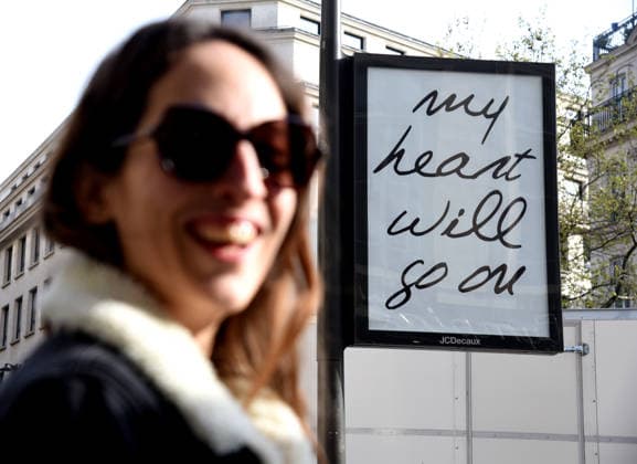 Celine Dion s Song Titles Displayed In The Streets Of Paris Celine Dion s song titles are displayed in the streets of Paris, Pour que tu m aimes encore, Encore un soir, My Heart Will Go On, S il suffisait d aimer, Power of Love France on March 24, 2026. Photo by Alain Apaydin ABACAPRESS.COM Date de PDV ; 24 03 2026 Paris France  Copyright: xApaydinxAlain ABACAx