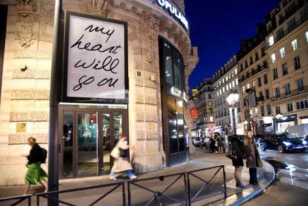 Celine Dion s Song Titles Displayed In The Streets Of Paris Celine Dion s song titles are displayed in the streets of Paris, Pour que tu m aimes encore, Encore un soir, My Heart Will Go On, S il suffisait d aimer, Power of Love France on March 24, 2026. Photo by Alain Apaydin ABACAPRESS.COM Date de PDV ; 24 03 2026 Paris France  Copyright: xApaydinxAlain ABACAx