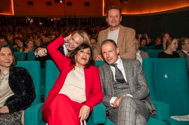 ABB HOERFILMPREIS Jette Foerster, Feo Aladag, Alice Brauner, Michael Zechbauer and Roman Knizka as guests at the Deutscher Hoerfilmpreis 2026 at the Colosseum Filmtheater Berlin on Tuesday, March 24, 2026 in Berlin Berlin Germany