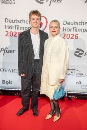 ABB HOERFILMPREIS Laudris Schuermann and Emma Falck as guests at the German Audio Film Award 2026 at the Colosseum Filmtheater Berlin on Tuesday, March 24, 2026 in Berlin Berlin Germany