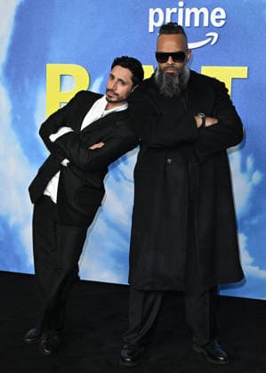 Riz Ahmed and Guz Khan attends Bait London premiere at Shoreditch Electric in London, England. UK. Tuesday 24th March 2026 Copyright: xJamesxWarrenx ae6sb840