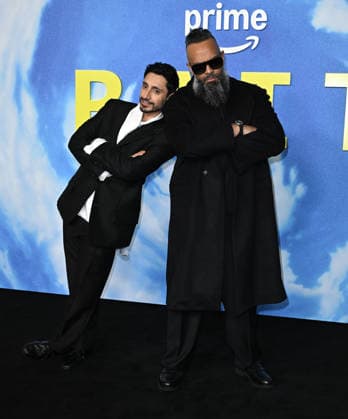 Riz Ahmed and Guz Khan attends Bait London premiere at Shoreditch Electric in London, England. UK. Tuesday 24th March 2026 Copyright: xJamesxWarrenx ae6sb839