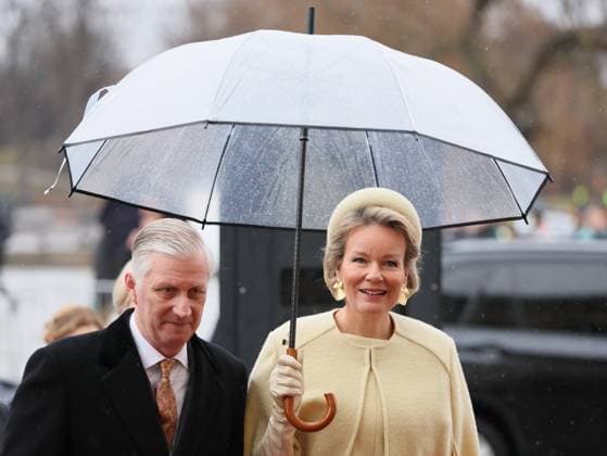 King Philippe - Filip and Queen Mathilde of Belgium arrive for visit the Nobel Peace Centre in Oslo, on day two of the official state visit of the Belgian royal couple to Norway, on Wednesday 25 March 2026. Belgian monarchs are on an official state visit to Norway from 24 to 26 March 2026.  BENOITxDOPPAGNE 168823651