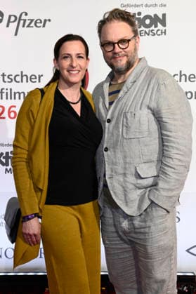 Ulrike Frank with husband Marc Schubring at the presentation of the 24 German Hearing Film Award 2026 at the Colosseum Filmtheater Berlin, 24 03 2026 Foto:xN.xKubelkax xFuturexImagex hoerfilmpreis_6348