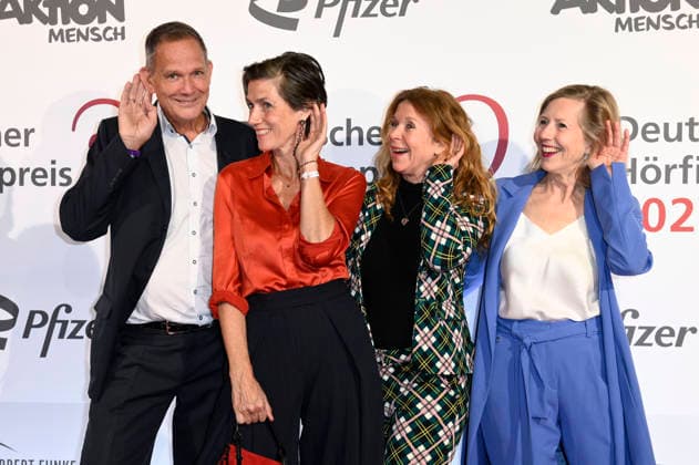 Klaus Peter Grap, Julia Bremermann, Marion Kracht and Petra Zieser at the presentation of the 24 German Hearing Film Award 2026 at the Colosseum Filmtheater Berlin, 24 03 2026 Foto:xN.xKubelkax xFuturexImagex hoerfilmpreis_6420
