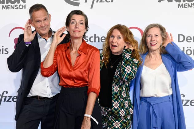 Klaus Peter Grap, Julia Bremermann, Marion Kracht and Petra Zieser at the presentation of the 24 German Hearing Film Award 2026 at the Colosseum Filmtheater Berlin, 24 03 2026 Foto:xN.xKubelkax xFuturexImagex hoerfilmpreis_6427