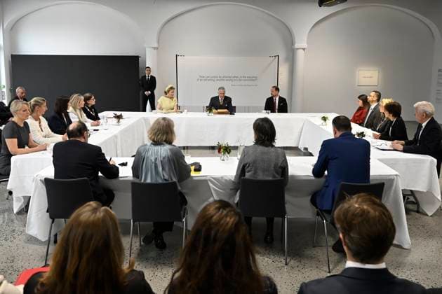 State Visit of King Philippe and Queen Mathilde to Norway (Day 2) OSLO, NORWAY - MARCH 25 : State Visit of King Philippe and Queen Mathilde to Norway (Day 2) : Visit of the Nobel Peace Centre & Roundtable on Human Dignity: protecting civilians in wartime as a building block for peace HRH Crown Prince Haakon , on March 25, 2026 in Oslo, Norway, 25 03 2026 Oslo Norway  Copyright: xDidierxLebrunx