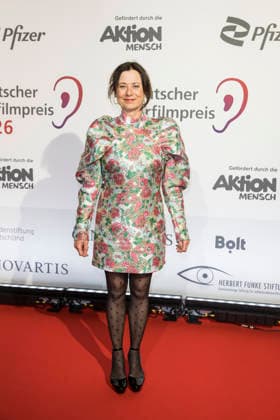German Hearing Film Award, award ceremony at the Colosseum Cinema, Berlin, 24 03 2026 Inka Friedrich before the award ceremony for the German Hearing Film Award at the Colosseum Cinema in Berlin on 24 03 2026 Berlin Cinema Colosseum Copyright: xBenxKriemannx