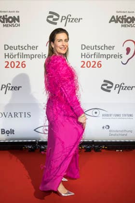 German Audio Film Award, award ceremony at the Colosseum Cinema, Berlin, 24 03 2026 Nadine Heidenreich before the award ceremony for the German Audio Film Award at the Colosseum Cinema in Berlin on 24 03 2026 Berlin Cinema Colosseum Copyright: xBenxKriemannx