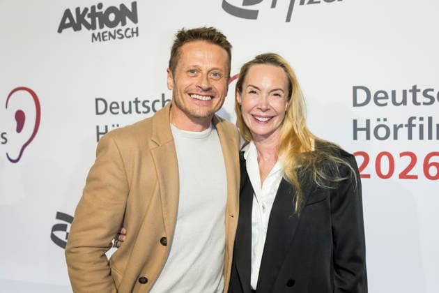 German Audio Film Award, award ceremony at the Colosseum Cinema, Berlin, 24 03 2026 Roman Knizka and Feo Aladag before the award ceremony for the German Audio Film Award at the Colosseum Cinema in Berlin on 24 03 2026 Berlin Cinema Colosseum Copyright: xBenxKriemannx