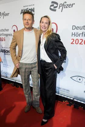 German Audio Film Award, award ceremony at the Colosseum Cinema, Berlin, 24 03 2026 Roman Knizka and Feo Aladag before the award ceremony for the German Audio Film Award at the Colosseum Cinema in Berlin on 24 03 2026 Berlin Cinema Colosseum Copyright: xBenxKriemannx