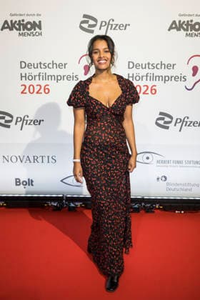 German Hearing Film Award, award ceremony at the Colosseum Cinema, Berlin, 24 03 2026 Belina Nasra Mohamed Ali before the award ceremony for the German Hearing Film Award at the Colosseum Cinema in Berlin on 24 03 2026 Berlin Cinema Colosseum Copyright: xBenxKriemannx