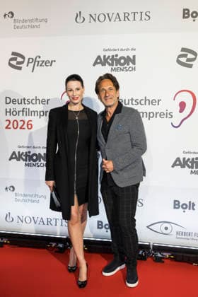 German Audio Film Award, Award Ceremony at the Colosseum Cinema, Berlin, 24 03 2026 Katharina Gerhardt and Falk Willy Wild before the award ceremony for the German Audio Film Award at the Colosseum Cinema in Berlin on 24 03 2026 Berlin Cinema Colosseum Copyright: xBenxKriemannx