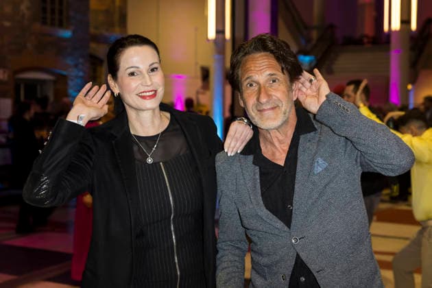 German Audio Film Award, Award Ceremony at the Colosseum Cinema, Berlin, 24 03 2026 Katharina Gerhardt and Falk Willy Wild before the award ceremony for the German Audio Film Award at the Colosseum Cinema in Berlin on 24 03 2026 Berlin Cinema Colosseum Copyright: xBenxKriemannx