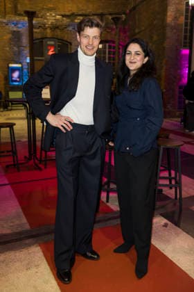 German Hearing Film Award, award ceremony at the Colosseum Cinema, Berlin, 24 03 2026 Helgi Schmid and Rana Farahani before the award ceremony for the German Hearing Film Award at the Colosseum Cinema in Berlin on 24 03 2026 Berlin Cinema Colosseum Copyright: xBenxKriemannx