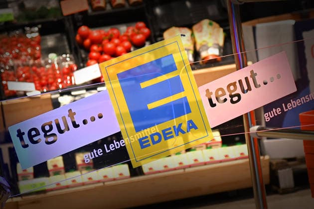ATTENTION PHOTOMONTAGE Supermarket chain disappears from Germany Edeka takes over up to 202 stores The Swiss Migros Group is withdrawing from Germany and selling the