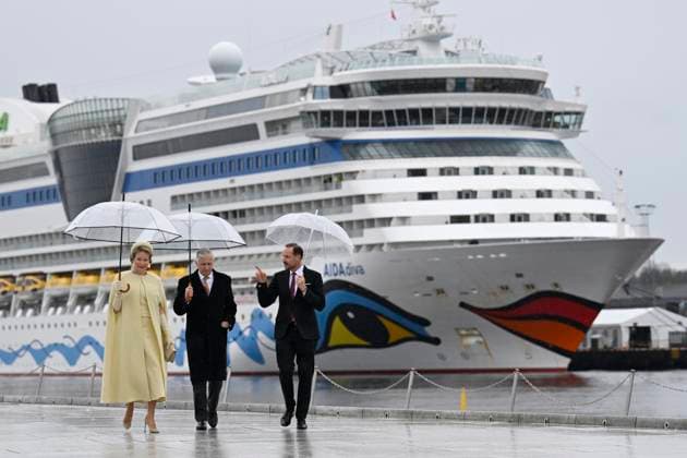 State Visit of King Philippe and Queen Mathilde to Norway (Day 2) OSLO, NORWAY - MARCH 25 : State Visit of King Philippe and Queen Mathilde to Norway (Day 2) : Arrival and walk to the Opera House with Prince Haakon of Norway on March 25, 2026 in Oslo, Norway, 25 03 2026 Oslo Norway  Copyright: xDidierxLebrunx