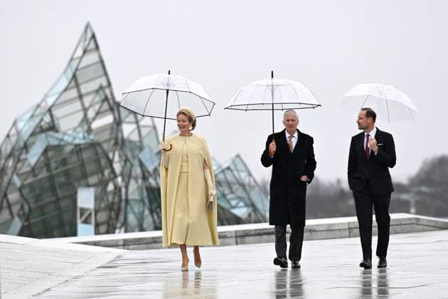 State Visit of King Philippe and Queen Mathilde to Norway (Day 2) OSLO, NORWAY - MARCH 25 : State Visit of King Philippe and Queen Mathilde to Norway (Day 2) : Arrival and walk to the Opera House with Prince Haakon of Norway on March 25, 2026 in Oslo, Norway, 25 03 2026 Oslo Norway  Copyright: xDidierxLebrunx