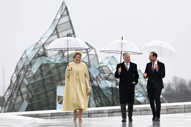 State Visit of King Philippe and Queen Mathilde to Norway (Day 2) OSLO, NORWAY - MARCH 25 : State Visit of King Philippe and Queen Mathilde to Norway (Day 2) : Arrival and walk to the Opera House with Prince Haakon of Norway on March 25, 2026 in Oslo, Norway, 25 03 2026 Oslo Norway  Copyright: xDidierxLebrunx