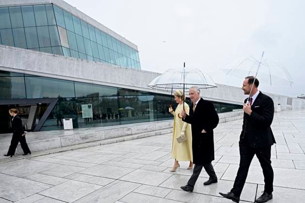 State Visit of King Philippe and Queen Mathilde to Norway (Day 2) OSLO, NORWAY - MARCH 25 : State Visit of King Philippe and Queen Mathilde to Norway (Day 2) : Arrival and walk to the Opera House with Prince Haakon of Norway on March 25, 2026 in Oslo, Norway, 25 03 2026 Oslo Norway  Copyright: xDidierxLebrunx