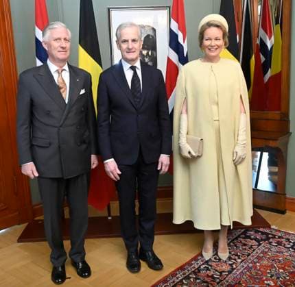 State Visit of King Philippe and Queen Mathilde to Norway (Day 2) OSLO, NORWAY - MARCH 25 : State Visit of King Philippe and Queen Mathilde to Norway (Day 2) : - Bilateral meeting with HE Jonas Gahr Støre, Prime Minister of Norway on March 25, 2026 in Oslo, Norway, 25 03 2026 Oslo Norway  Copyright: xDidierxLebrunx