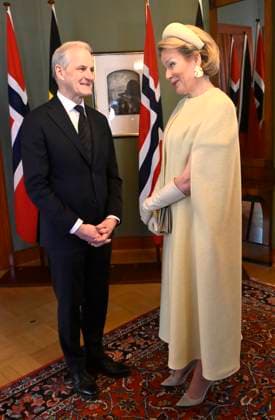 State Visit of King Philippe and Queen Mathilde to Norway (Day 2) OSLO, NORWAY - MARCH 25 : State Visit of King Philippe and Queen Mathilde to Norway (Day 2) : - Bilateral meeting with HE Jonas Gahr Støre, Prime Minister of Norway on March 25, 2026 in Oslo, Norway, 25 03 2026 Oslo Norway  Copyright: xDidierxLebrunx