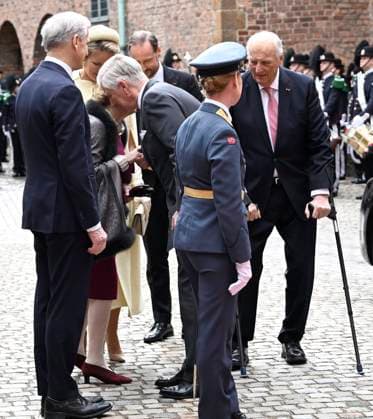 State Visit of King Philippe and Queen Mathilde to Norway (Day 2) OSLO, NORWAY - MARCH 25 : State Visit of King Philippe and Queen Mathilde to Norway (Day 2) : - King Harald, Queen Sonja, Prince Haakon, Princess Mette-Marit, King Philippe and Queen Mathilde pictured during the Luncheon hosted by the Government of Norway on March 25, 2026 in Oslo, Norway, 25 03 2026 Oslo Norway  Copyright: xDidierxLebrunx