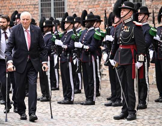 State Visit of King Philippe and Queen Mathilde to Norway (Day 2) OSLO, NORWAY - MARCH 25 : State Visit of King Philippe and Queen Mathilde to Norway (Day 2) : - King Harald pictured during the Luncheon hosted by the Government of Norway on March 25, 2026 in Oslo, Norway, 25 03 2026 Oslo Norway  Copyright: xDidierxLebrunx