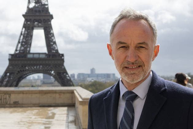 News Bilder des Tages Exclusive - Portrait Of Emmanuel Gregoire At The Trocadero - Paris EXCLUSIVE Portrait of Newly elected Mayor of Paris Emmanuel Gregoire with the Eiffel Tower in the background, after the inauguration ceremony of the Jacques Martial Garden in the Trocadero Gardens, in Paris, on March 25, 2026. Photo by Raphael Lafargue ABACAPRESS.COM Paris France  Copyright: xLafarguexRaphael ABACAx
