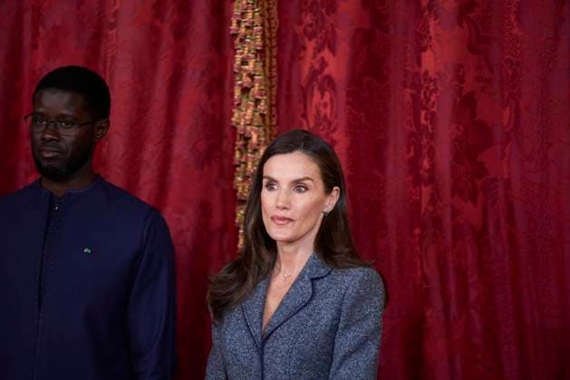 Spanish King Felipe VI and Queen Letizia during a lunch ceremony for Senegal President on occasion his official visit to Spain in Madrid on Wednesday , 25 March 2026. Cordon Press 