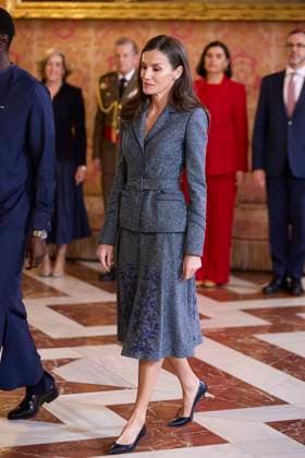 Spanish King Felipe VI and Queen Letizia during a lunch ceremony for Senegal President on occasion his official visit to Spain in Madrid on Wednesday , 25 March 2026. Cordon Press 