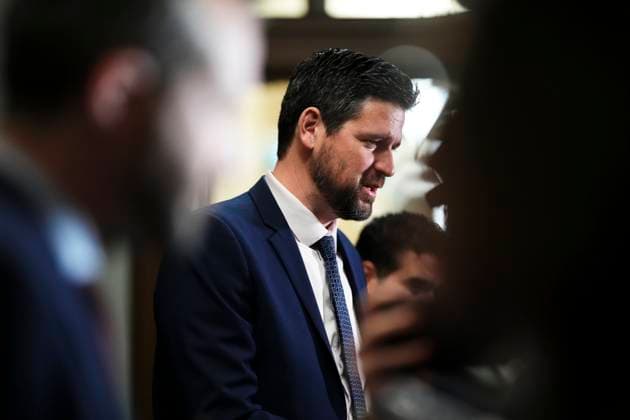 March 25, 2026, Ottawa, Canada: Minister of Justice Sean Fraser arrives to a caucus meeting on Parliament Hill in Ottawa on Wednesday, March 25, 2026. Ottawa Canada  - ZUMAc35_ 20260325_zaf_c35_020 Copyright: xSeanxKilpatrickx