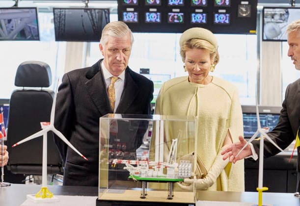 Belgian Royal Couple Visits Norway - Day 2 Queen Mathilde and King Philippe of Belgium visited the deme vessel ,the new DEME wind turbine installation vessel Norse Wind in Olso, Norway on March 25, 2026, during the second day of the official visit in Norway. Photo by Olivier Polet ABACAPRESS.COM Oslo Norway  Copyright: xPoletxOlivier ABACAx