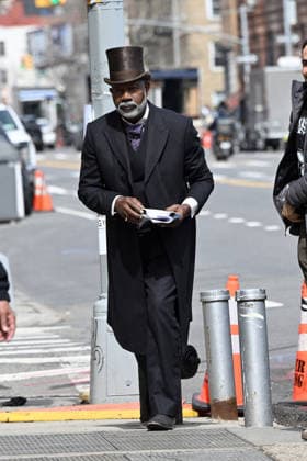 **EXCLUSIVE ALL ROUNDER** **VIDEO AVAILABLE** EXCLUSIVE Cynthia Nixon and Dennis Haysbert are seen in costume on the set of HBO™s ˜The Gilded Age™. This is the first time Haysbert has been spotted filming the period drama since it was announced he has joined the fourth season playing Dr Reginald Harris Where: New York City, New York, United States When: 25 Mar 2026 Credit: Elder Ordonez INSTARimages EDITORIAL USE ONLY. NOT FOR USE BY NEWSPAPERS BASED IN THE UK. Copyright: xx instar55580009
