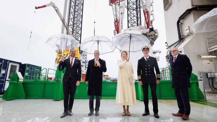 State Visit of King Philippe and Queen Mathilde to Norway (Day 2) OSLO, NORWAY - MARCH 25 : State Visit of King Philippe and Queen Mathilde to Norway (Day 2) : (with Prince Haakon & Mathias Diependaele (N-VA)) pictured during the Harnessing the North Sea: Belgian Norwegian Offshore Wind Cooperation round tables (Opera) on March 25, 2026 in Oslo, Norway, 25 03 2026 Oslo Norway  Copyright: xDidierxLebrunx
