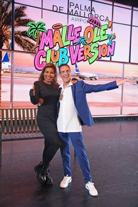 Patricia Blanco, Harald Reitinger at the premiere of MALLE OLE DAS MUSICAL DAS BALLERT at the First Stage Theater in Hamburg on 25 03 2026