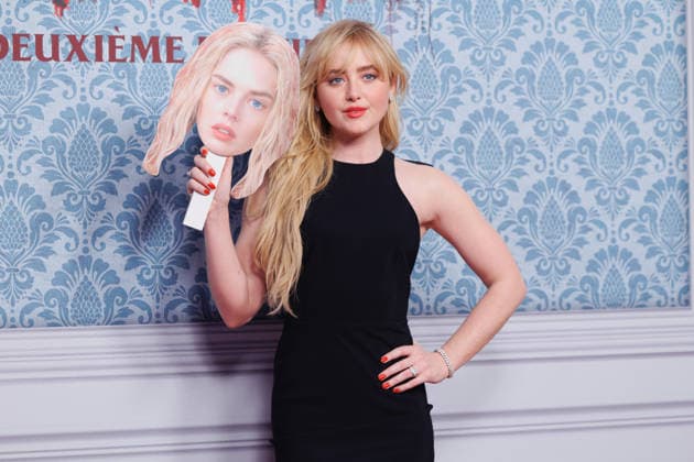 Wedding Nightmare 2 premiere at Pathe Palace theatre Celebrities arrival on red carpet Kathryn Newton 454443 2026 03 25  Copyright: xSebastienxFremontx xStarfacex STAR_454443_010
