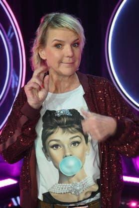 Actress and comedian Mirja Boes as a guest on the ARD show Ladies Night - the only comedy and cabaret show with an all-female cast on German-speaking television