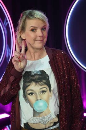 Actress and comedian Mirja Boes as a guest on the ARD show Ladies Night - the only comedy and cabaret show with an all-female cast on German-speaking television