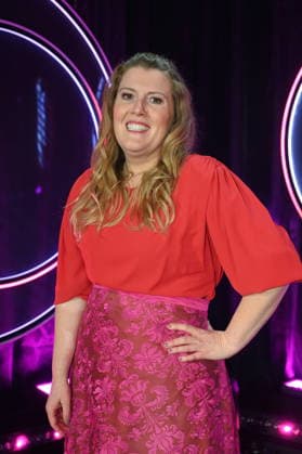 Cabaret artist Franziska Wanninger, author, actress and podcaster as a guest on the ARD show Ladies Night - the only comedy and cabaret show with an all-female cast on German-speaking television