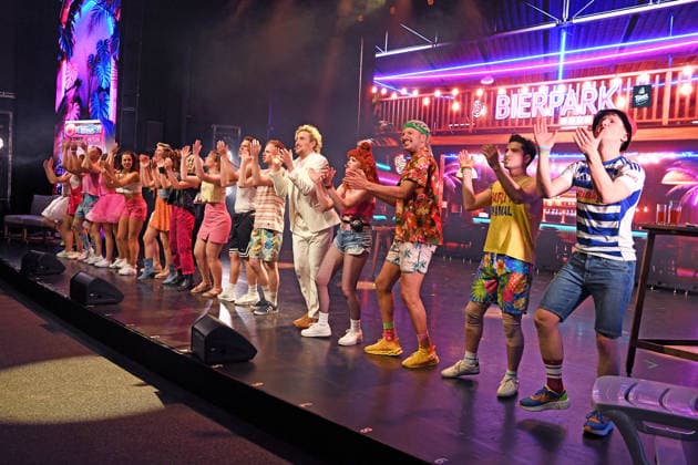 Show at the premiere of MALLE OLE DAS MUSICAL DAS BALLERT at the First Stage Theater in Hamburg on 25 03 2026