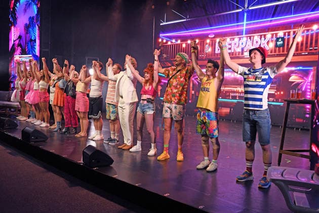 Show at the premiere of MALLE OLE DAS MUSICAL DAS BALLERT at the First Stage Theater in Hamburg on 25 03 2026