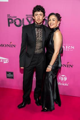 ABB POLYTON Maximilian Mundt and Tuelin Sezgin as guests on the red carpet at the Polyton Music Award Ceremony 2026 at Atelier GardensBerkin on Wednesday 25 03 2026 in Berlin Berlin Germany